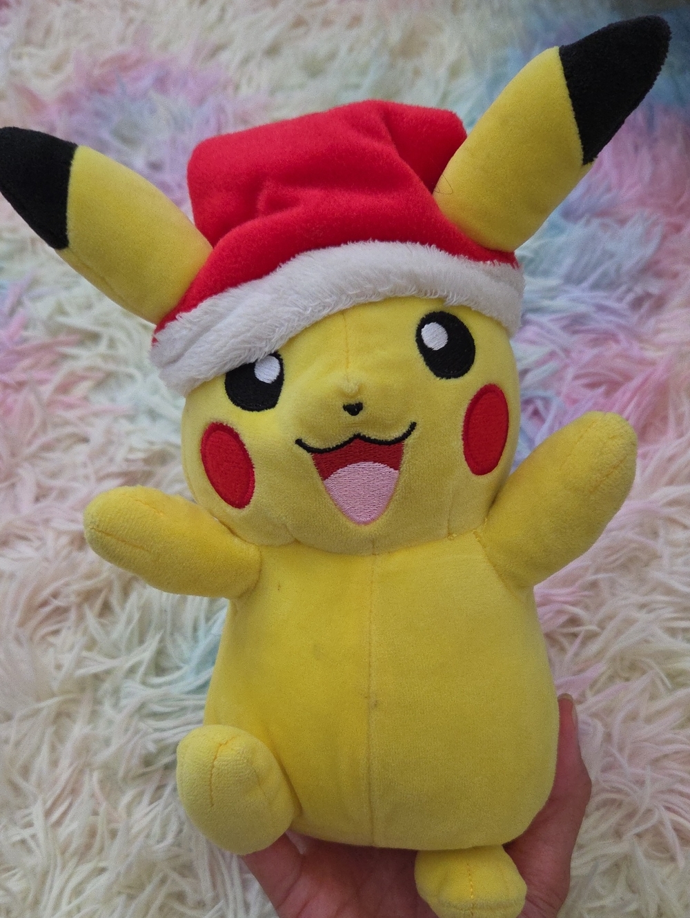 Pokemon Holiday Pikachu Stuffed Animal Plush Stuffie